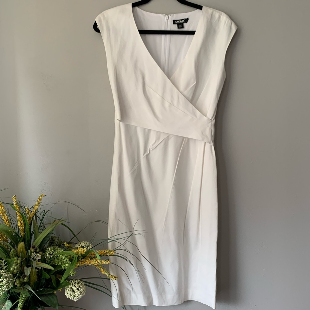 White DKNY dress